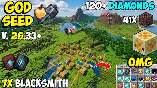 Download lagu 🔥Ultimate [God Seed] For Minecraft 26.33  Bedrock & PE | 5 Blacksmith Village Seed | Seed Minecraft mp3