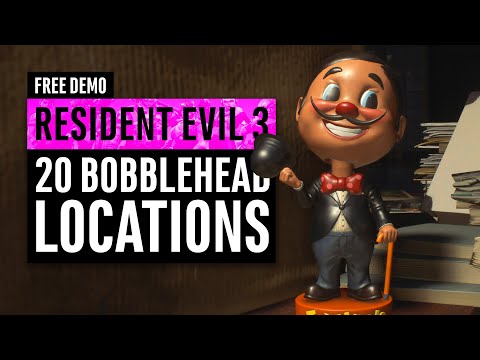 Resident Evil 3 FREE Demo | ALL 20 Collectable Locations | Bobblehead Guide