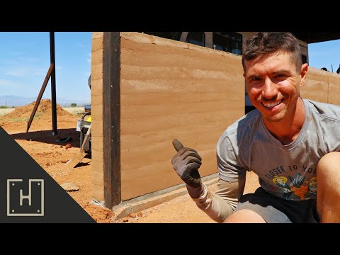 HOW TO BUILD A WALL OUT OF DIRT | RAMMED EARTH