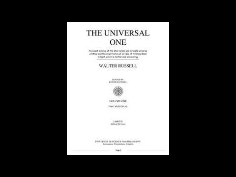 The Universal One by Walter Russell (Full Audiobook)