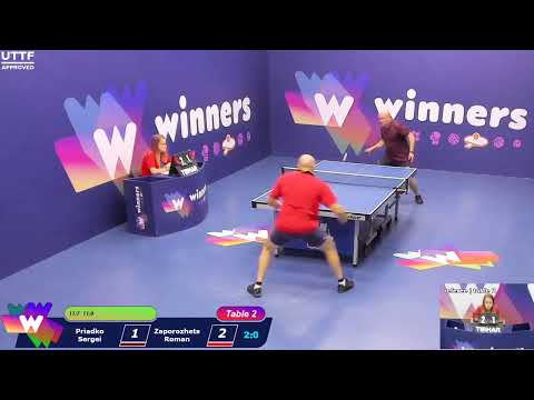 WINners CUP table 2  10.10  Priadko Sergei - Zaporozhets Roman 18:30