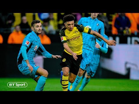 Jadon Sancho continues to tear up the Bundesliga! Amazing skills vs Freiburg | Such a talent
