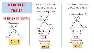 PROPORCIONALIDAD-EJERCICIOS CON EL TEOREMA DE THALES (RELOJ DE ARENA)