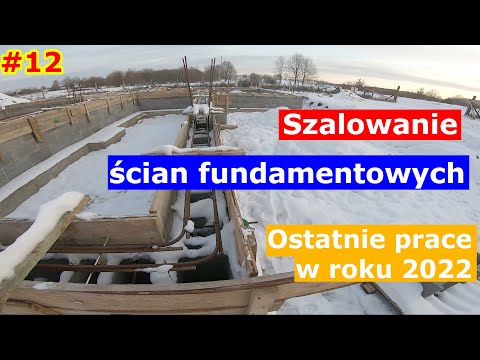 How to make formwork and reinforcement of foundation walls from poured blocks 🏡House in Kortlandy...