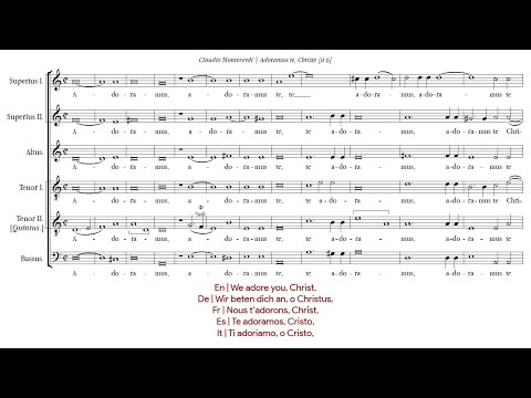 Claudio Monteverdi | Adoramus te, Christe [á 6; Voces8]