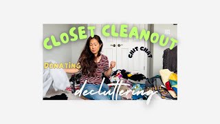 EXTREME CLOSET CLEANOUT 2024/ CLOSET DECLUTTER CHIT CHAT ORGANIZE WITH ME
