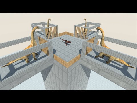 NEW CARNOTAURUS as Gladiator vs ALL UNITS in Team Animal Revolt Battle Simulator