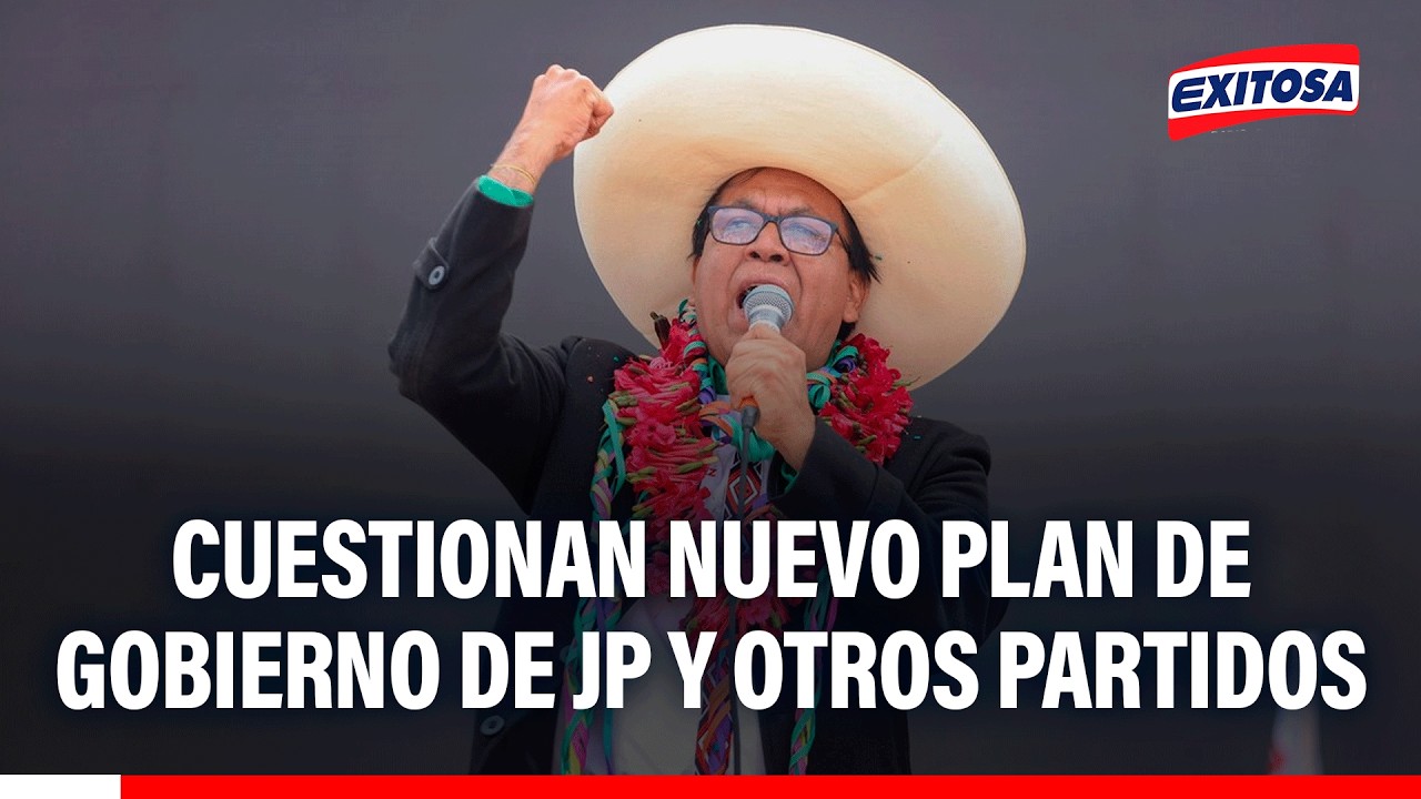 🔴🔵 Cuestionan nuevo plan de gobierno de Juntos por el Perú y otros partidos