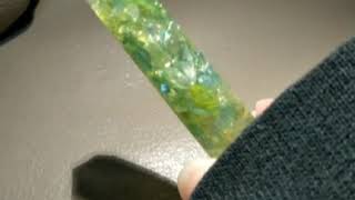【UVレジンで六角柱作ったよ。】(箸置きにもなるよw)