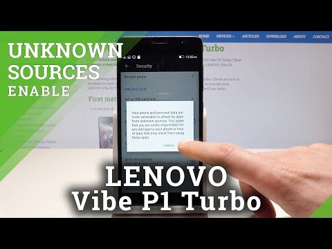 How to Enable Unknown Sources in LENOVO Vibe P1 Turbo - Install Unknown Apps