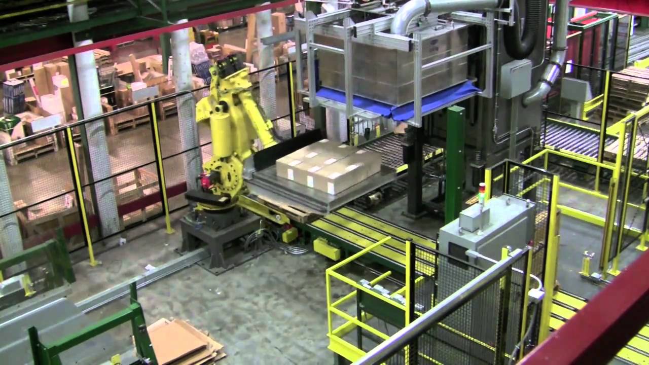 Robot Depalletizing and Descrambler Cell