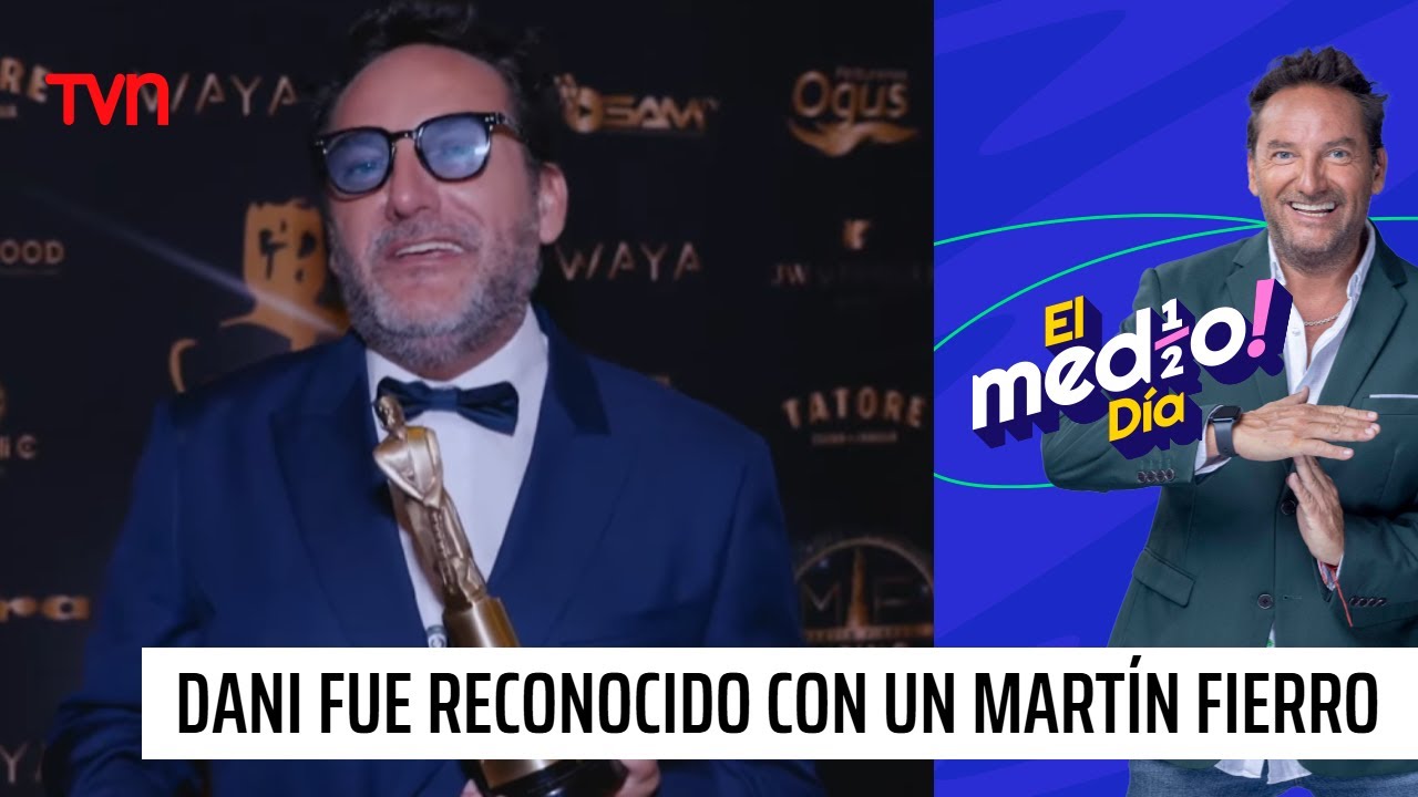 ¡El medio premio! Daniel Fuenzalida fue reconocido con un Martín Fierro | El medio día