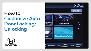 How to Customize Auto-Door Locking/Unlocking