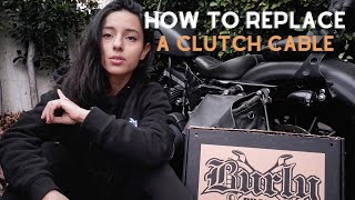 How to Remove and Replace a Clutch Cable Line on a Harley Davidson Sportster