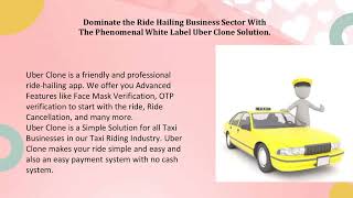 Uber Clone: Online Taxi Business Solution