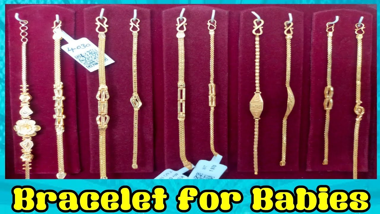 Gold Bracelet For Babies | Handmade Gold Bracelet With Price