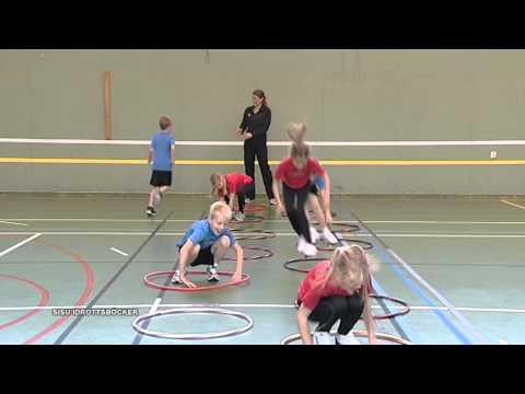 Basträning för barn: grodhopp på näckrosblad