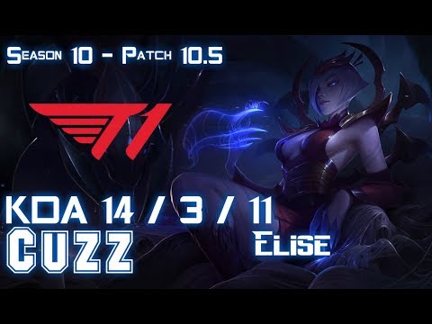 T1 Cuzz ELISE vs JARVAN IV Jungle - Patch 10.5 KR Ranked