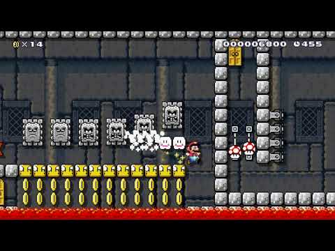Super Mario Maker Bowser's Puzzle Castle 2 (My Own Level)