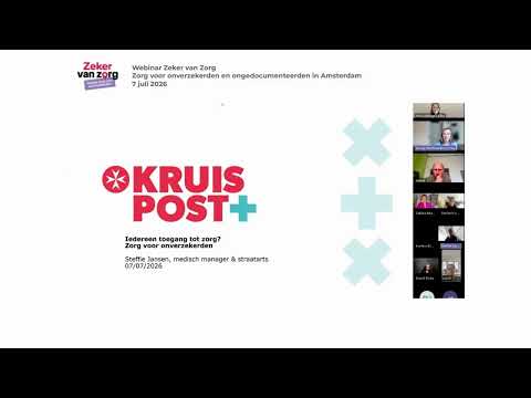 Webinar terugkijken: zorg voor onverzekerde en ongedocumenteerde mensen in Amsterdam