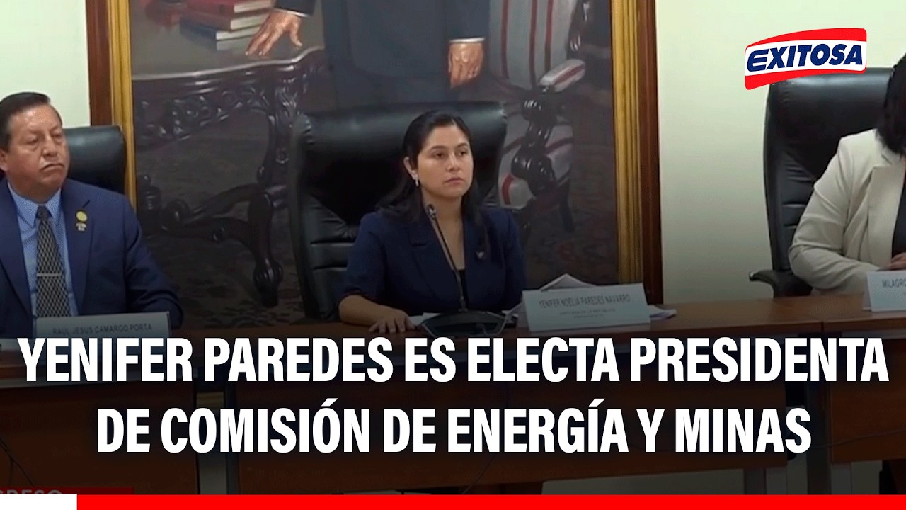 🔴🔵 Yenifer Paredes es electa presidenta de comisión de Energía y Minas