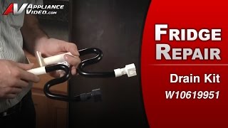 Whirlpool &amp; Maytag refrigerator, ice on bottom of freezer floor, Water Leaking-Update Drain Fix Kit