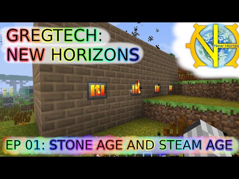 GTNH S02E01: from stone age to first electricity