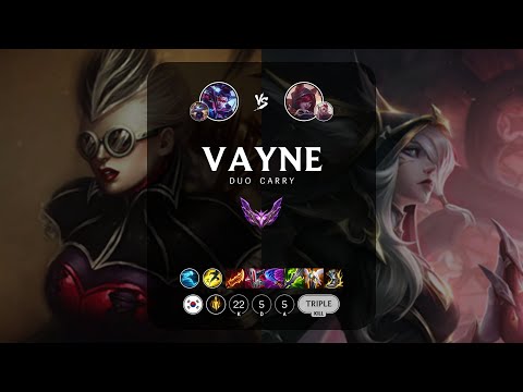Vayne ADC vs Xayah - KR Master Patch 13.6