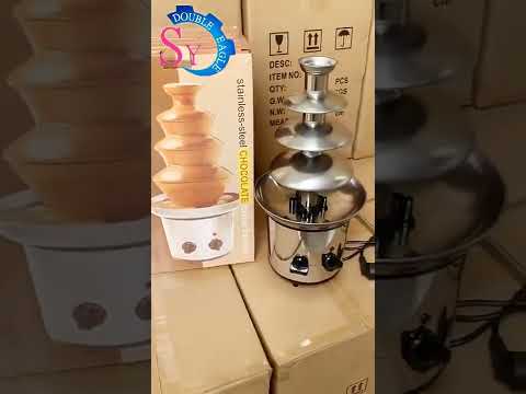 Home Use Small Chocolate Fondue Fountain Machine 4 Levels Chocolate Hot Pot Fondue For Party