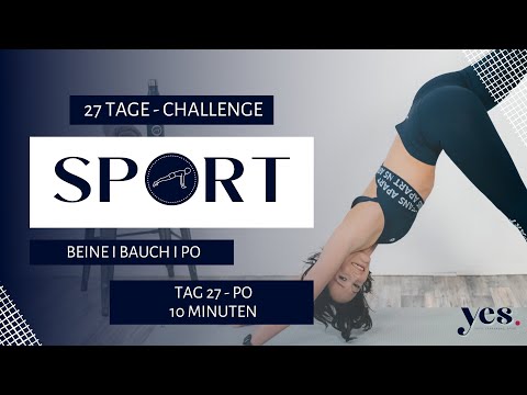 Tag 27 I Bauch-Beine-Po-Challenge I Po I 10 Minuten