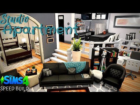 Split-Level Studio Apartment💞 || Sims 4 Speed Build || No CC
