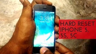 How to hard reset iPhone 5,5s and 5c