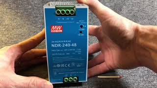 Mean Well NDR-240-48 Zdroj na DIN 240W 48V