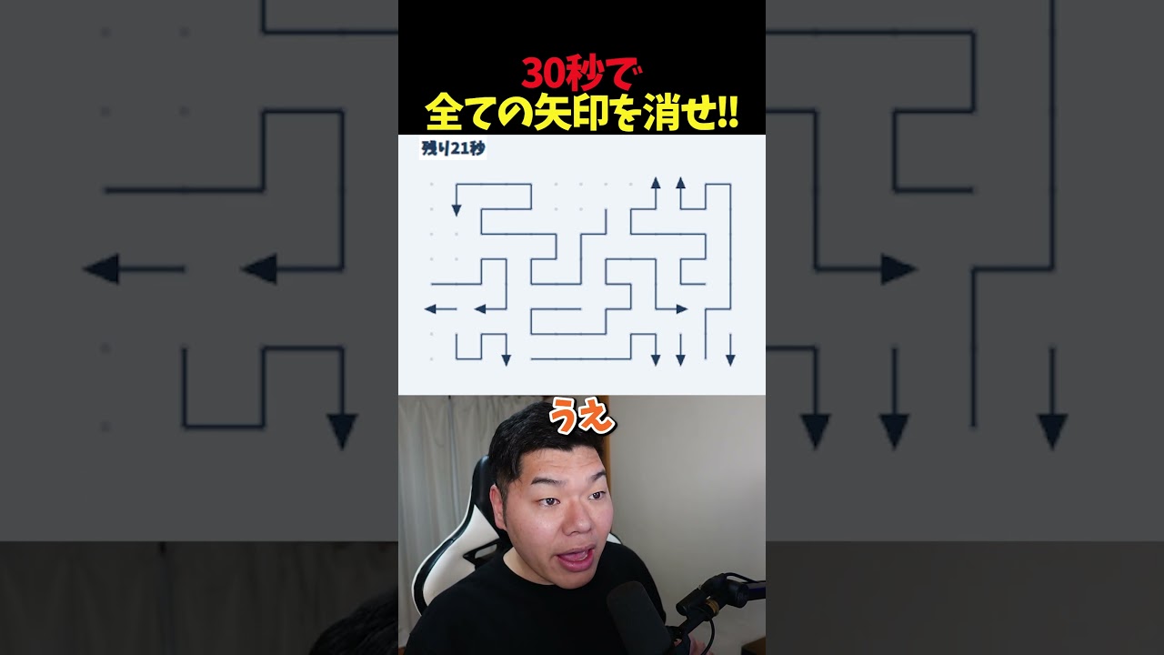 焦り禁物！矢印を全部消せ😤