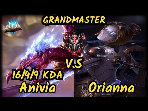 ONE Marf (ANIVIA) vs ORIANNA - 16/4/9 KDA MID GAMEPLAY - BR Ranked GRANDMASTER v9.6