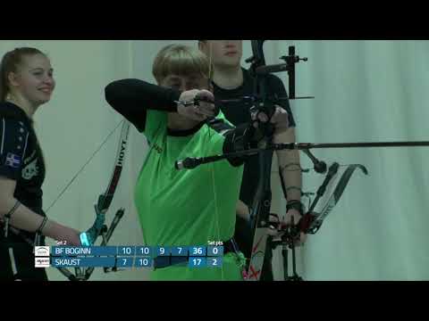 Skaust vs Boginn Recurve mixed team friendly match Icelandic National Indoor Championships 2021