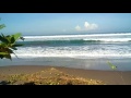 Suasana Pantai Barat Pangandaran Di Pagi Hari