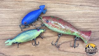 How to make a FISHING LURE on the LATHE!- Woodturning