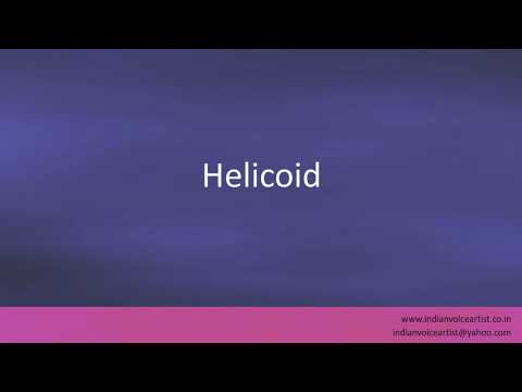 Pronunciation of the word(s) "Helicoid".
