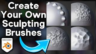 Create Your Own Sculpting Brushes in Blender 4.3 🖌️ (Tutorial)