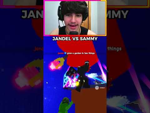 Jandel vs Sammy Boss Fight #roblox #growagarden