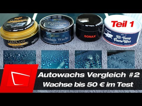 Wax comparison car wax test Meguiars Gold Class, Petzoldts Premium, Sonax Carnauba, Finish Kare