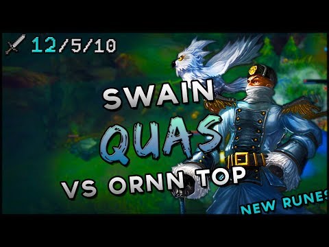 S8 NEW RUNES| Quas Swain vs Ornn TOP | Ranked League VOD