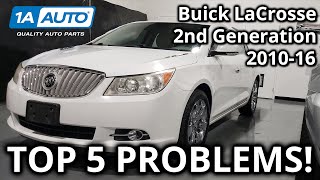 Top 5 Problems Buick LaCrosse Sedan 2nd Generation 2010-16