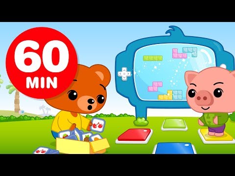 Videojuegos ♫ Capítulos y Canciones Infantiles (60 Min) ♫ Dibujos Animados ♫ Plim Plim
