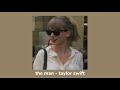 the man - taylor swift (sped up)