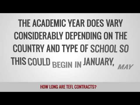 How ilong are TEFl contracts