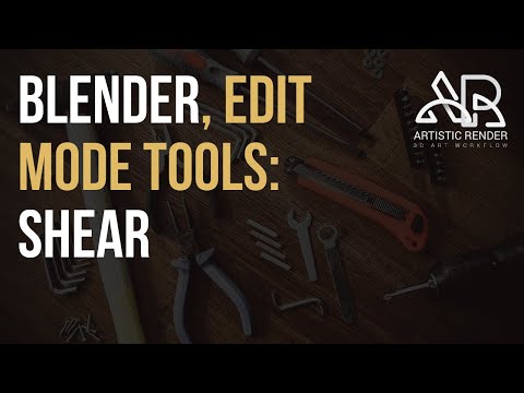 Blender - Shear, edit mode tool explained