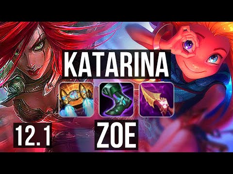 KATA vs ZOE (MID) | Rank 3 Kata, 3.8M mastery, 6 solo kills, 500+ games | BR Grandmaster | 12.1