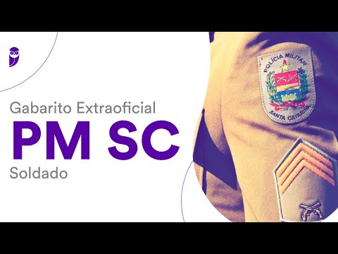 Gabarito Extraoficial PM SC – Soldado